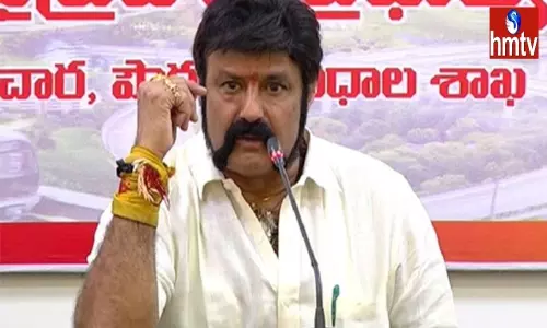 Hindupur MLA Balakrishna to Mouna Diksha on Friday Morning Hindupur MLA Balakrishna to Mouna Diksha on Friday Morning