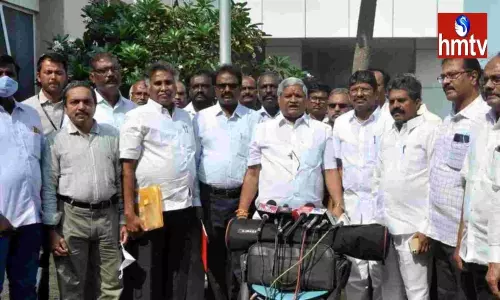 AP Employees Union Leaders Press Meet