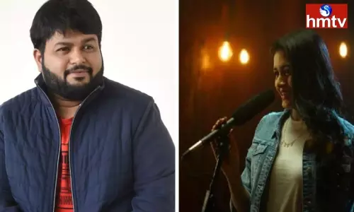 Thaman sang the song with director Shankar Daughter