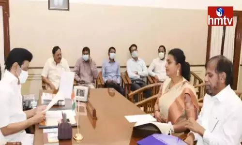 MLA Roja Selvamani Meet Tamil Nadu CM MK Stalin