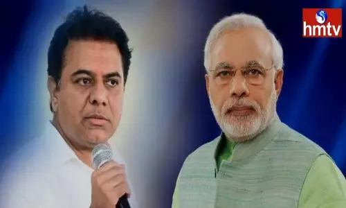 KTR Attacks the BJP led Union Govt to Privatize Singareni KTR Attacks the BJP led Union Govt to Privatize Singareni