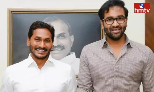 Manchu Vishnu meets AP CM Jagan for a while