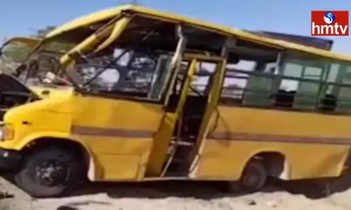 School Bus Accident In Rajasthan School Bus Accident In Rajasthan