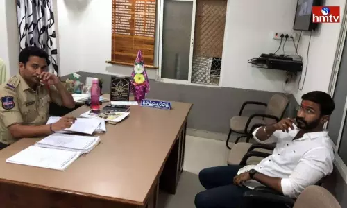 Karimnagar District NSUI State President Balmuri Venkat Arrested Karimnagar District NSUI State President Balmuri Venkat Arrested