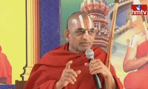 Chinna Jeeyar Swamy Says no Conflicts With CM KCR Chinna Jeeyar Swamy Says no Conflicts With CM KCR