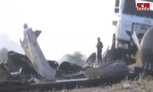 Road Accident Near Pulagampalli in Ananthapur District