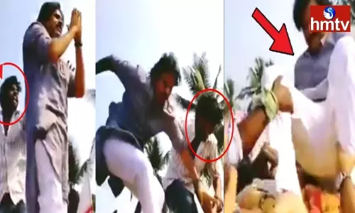 Pawan Kalyan Fell Down From Car