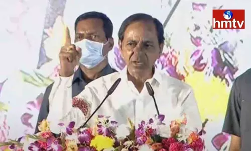 CM KCR Inaugurates Mallanna Sagar Reservoir