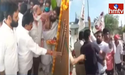 Jana Sena Leaders Stops Ministers Perni Nani and Kodali Nani Jana Sena Leaders Stops Ministers Perni Nani and Kodali Nani