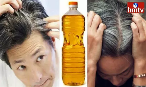 White Hair Turns Black When Applied With Henna Powder in Mustard Oil White Hair Turns Black When Applied With Henna Powder in Mustard Oil