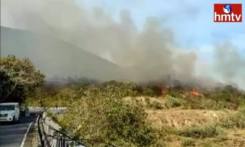 Fire Accident in Tirumala Ghat Road | AP News Today