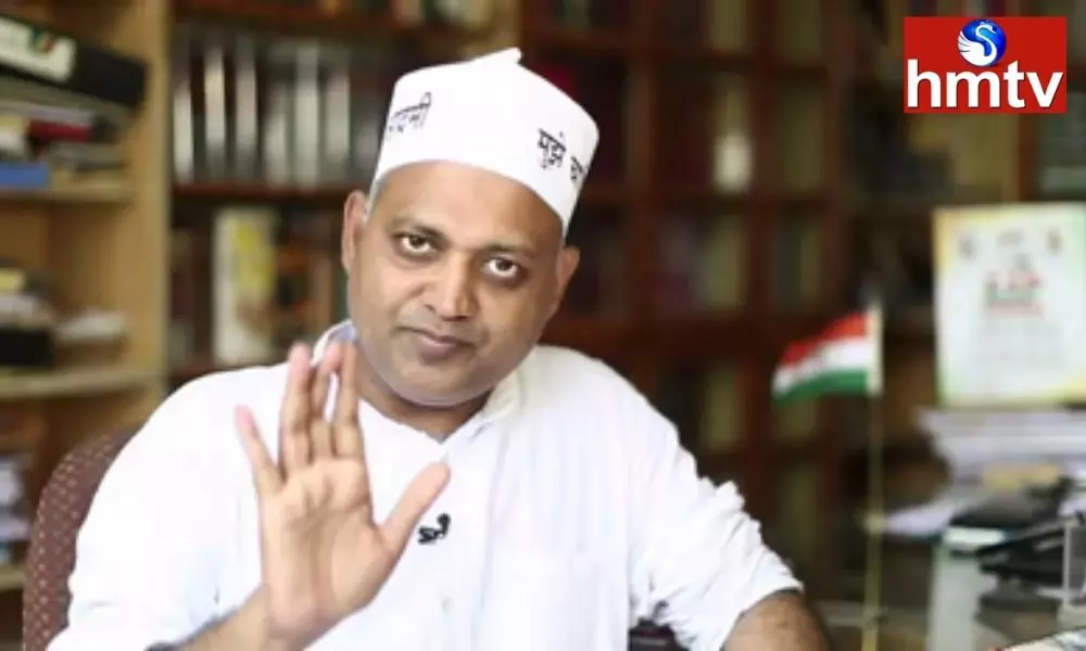 Aam Aadmi Party MLA  Somnath Bharti Comments on CM KCR