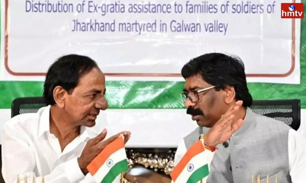 KCR Meeting with Jharkhand CM Hemant Soren about Federal Front | Telugu Online News