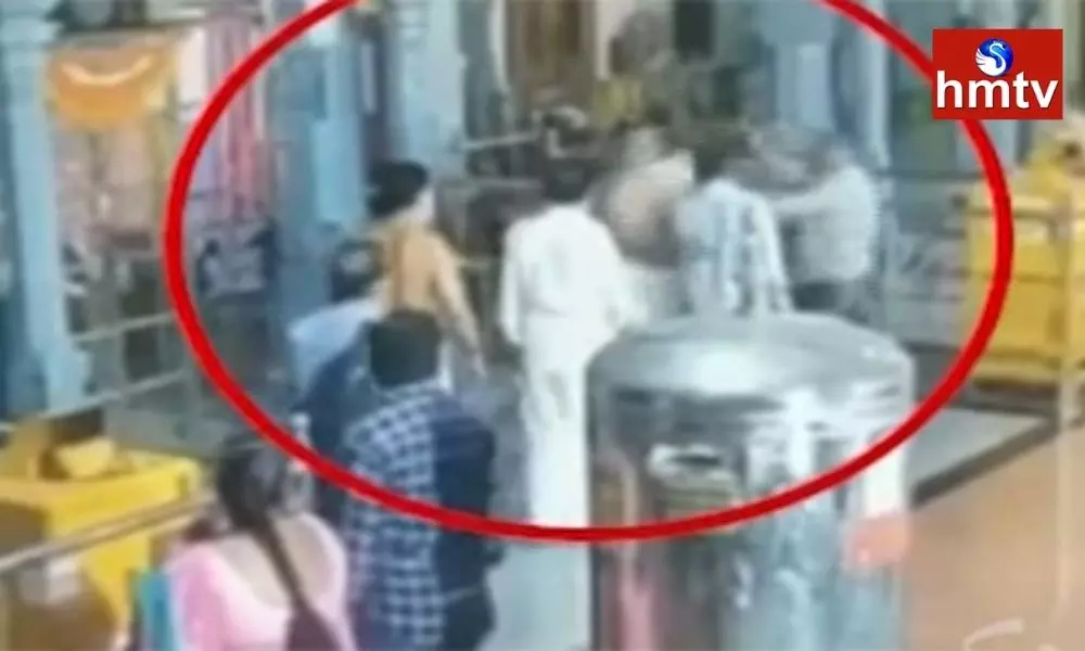 Priest Attack on Devotee at Secunderabad Ganesh Temple