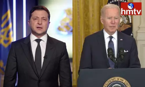 Volodymyr Zelenskyy Phone to US President Joe Biden | Telugu News Today