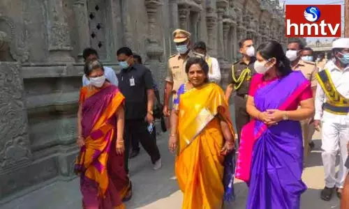 Governor Tamilisai Soundararajan Visits Yadadri Temple | TS News Today