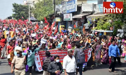 Anganwadi protest in Vizag | AP News Today Anganwadi protest in Vizag | AP News Today