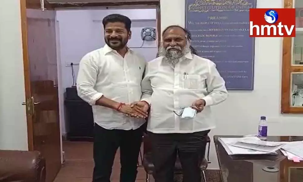 Jagga Reddy Greeted Revanth Reddy at the CLP office