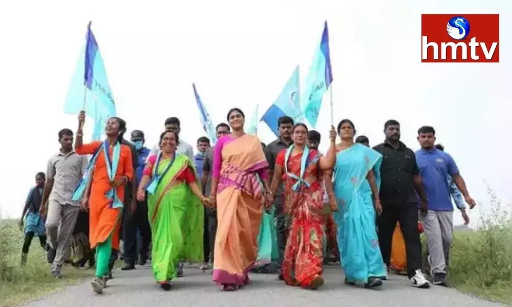 YS Sharmila Resumes Maha Padayatra | TS News Today