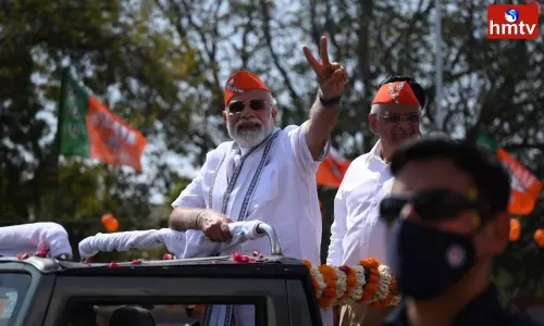 PM Narendra Modi Huge Road Show at Dahegam | National News PM Narendra Modi Huge Road Show at Dahegam | National News