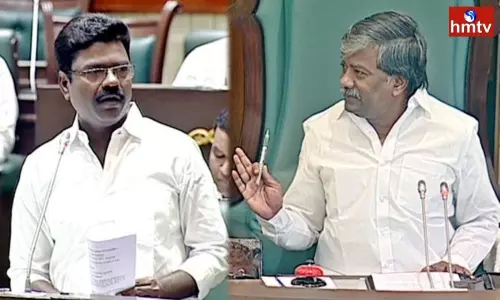 TRS MLA Rasamayi Balakishan Fires in Deputy Speaker Padma Rao Goud