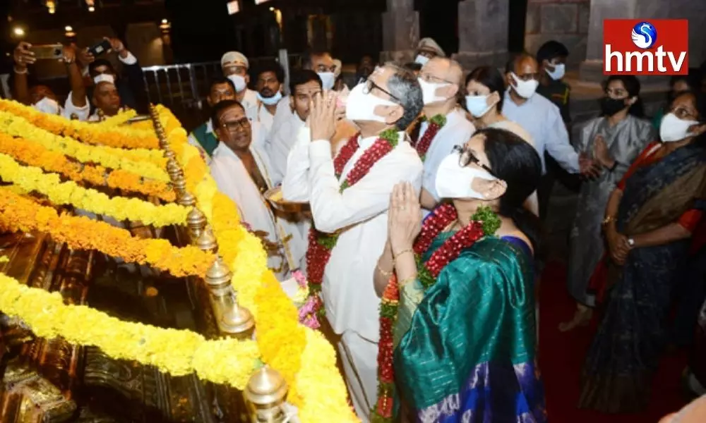 CJI NV Ramana Visits Srisailam Mallikarjuna Temple | AP News Today