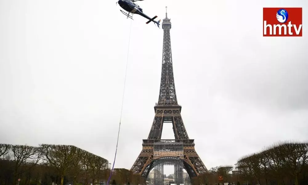 Increased Eiffel Tower Height | Telugu News Today