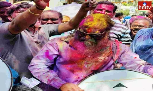 MLA Jagga Reddy at the Holi Celebrations | TS News Today
