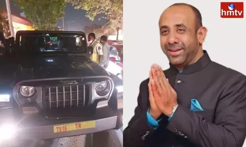 MLA Shakil Son Rahel in Car During Accident in Jubilee Hills Hyderabad | Live News