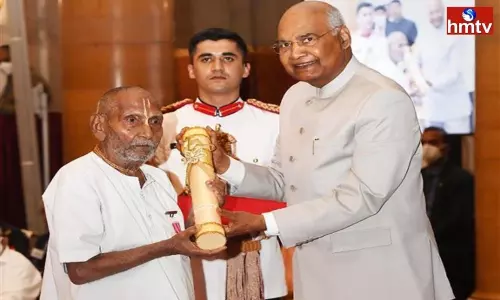 Swami Sivananda Yoga Guru Received the Padma Shri | Telugu News Swami Sivananda Yoga Guru Received the Padma Shri | Telugu News