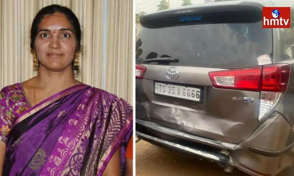 MLA Padma Devender Reddy Vehicle Narrowly Misses Accident
