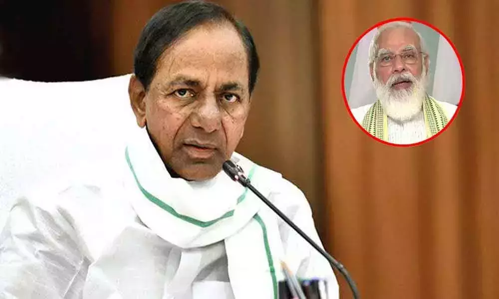 Telangana Cm Kcr Writes To Pm Modi On Paddy Procurement
