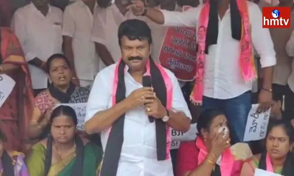 TRS Protests Against Hike in Petrol and Diesel Prices