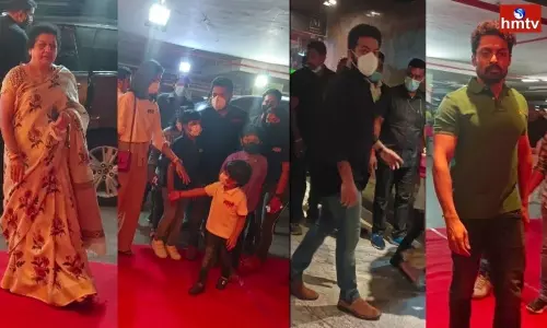 Jr NTR Family Watched RRR Movie in AMB | RRR Review Telugu