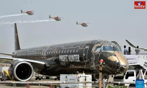 బేగంపేట ఎయిర్ పోర్టులో లోహ విహంగాల సందడి.. ఆరక్షణీయంగా నిలిచిన ఎయిర్ బస్ 350...