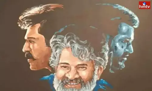 Nose Painting Artist Rambabu Drew SS Rajamouli Jr NTR Ram Charan Pics With His Nose | Live News