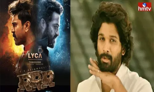 Allu Arjun Congratulated RRR Movie Team Allu Arjun Congratulated RRR Movie Team