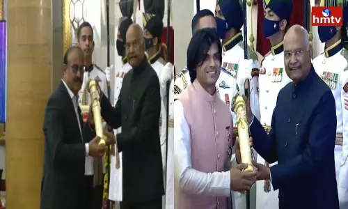 Padma Awards Ceremony at Rashtrapati Bhavan | Telugu Online News Padma Awards Ceremony at Rashtrapati Bhavan | Telugu Online News