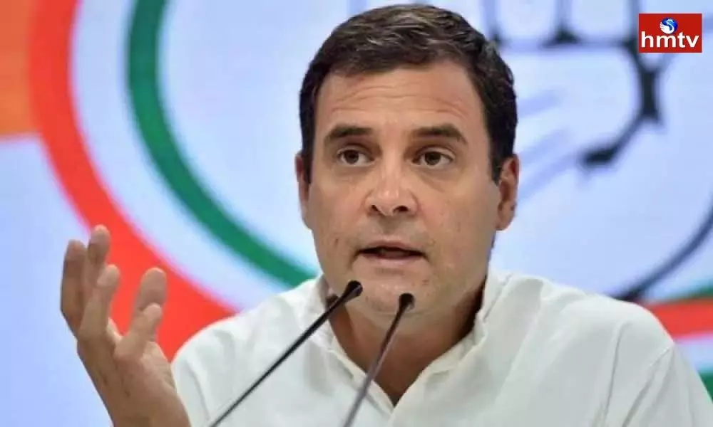 Telangana Congress leaders meet Rahul Gandhi for a while