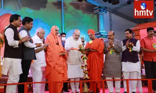 Amit Shah Visits Siddaganga Mutt