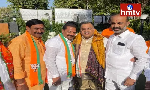 Ex MLA Bikshamaiah Goud Joins BJP Party Ex MLA Bikshamaiah Goud Joins BJP Party