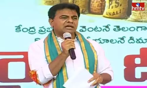 Minister KTR Slams Piyush Goyal Statement On Paddy Procurement