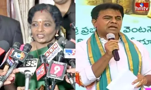 Minister KTR Responds to Governor Tamilsai Allegations