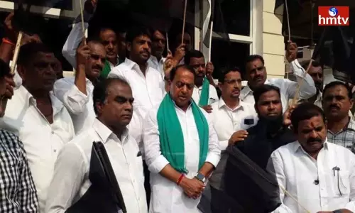 Minister Indrakaran Reddy Protests in Nirmal | TS News Today