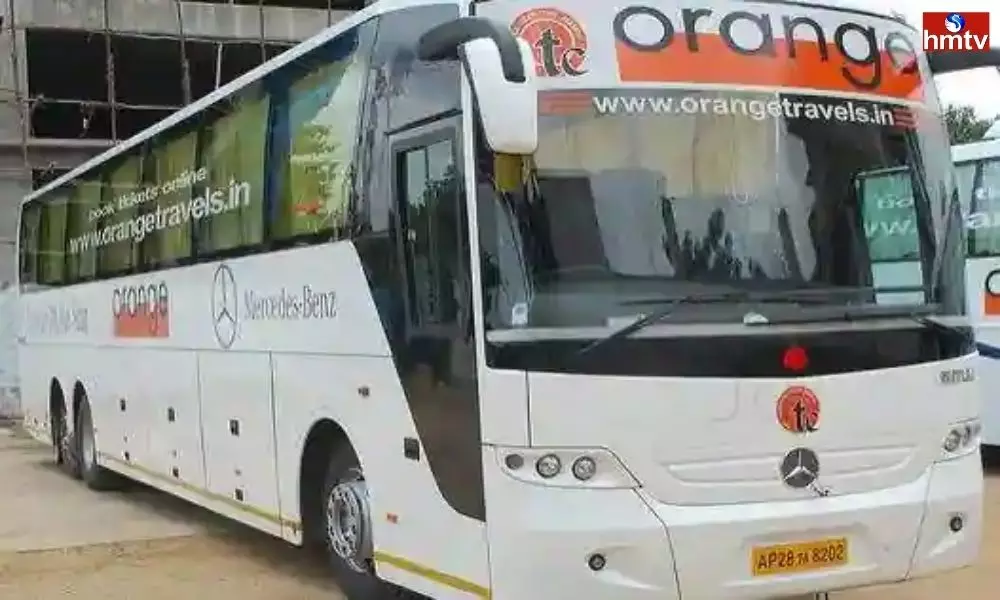 Orange Travels Bus Accident at Miryalaguda Nalgonda District | Live News