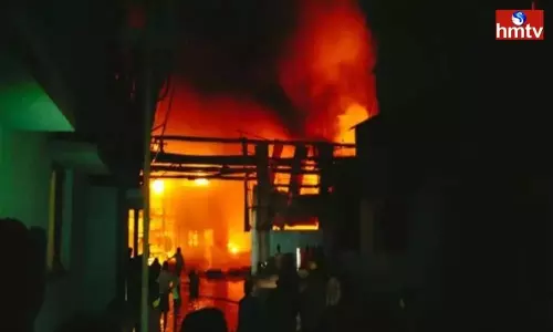 Fire Accident in Eluru Chemical Factory Fire Accident in Eluru Chemical Factory