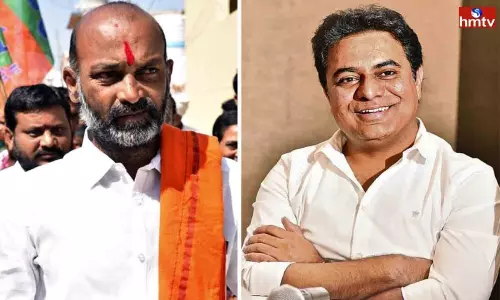 Minister KTR Satirical Punch On Bandi Sanjay Padayatra