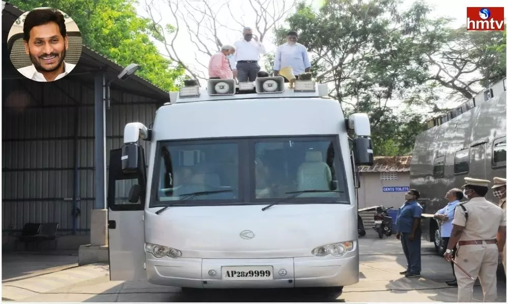 Bullet Proof Buses for AP CM Jagan Districts Tour