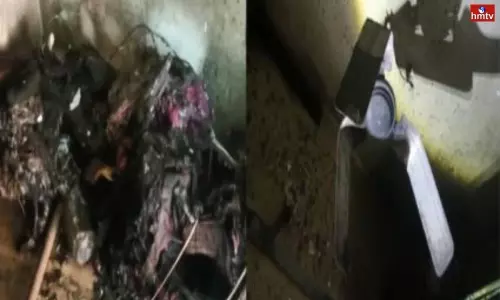 Electric Bike Blast Killed 1 Person and Injured 3 Members in Vijayawada | AP Live News Electric Bike Blast Killed 1 Person and Injured 3 Members in Vijayawada | AP Live News