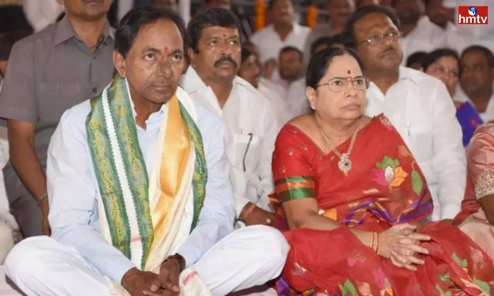 CM KCR Couple is Visit to Yadadri Temple Today | TS News